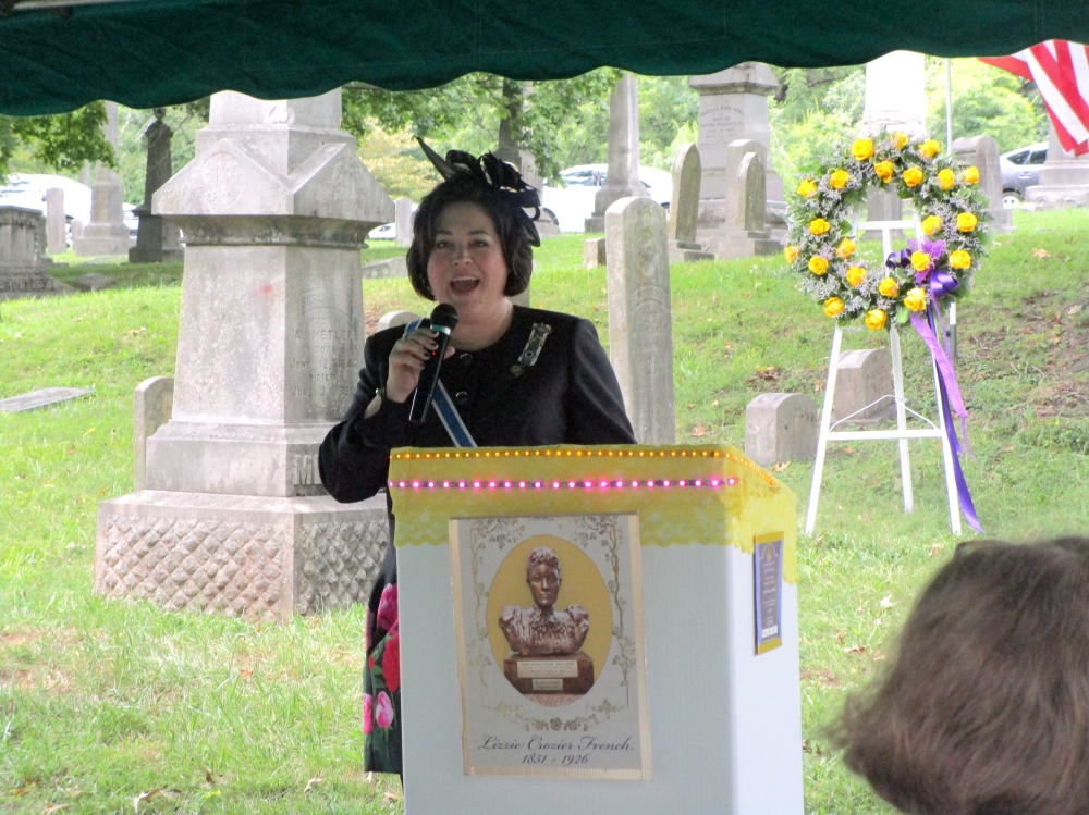 Unveiling a Suffragette — Lizzie Crozier French Historical Marker