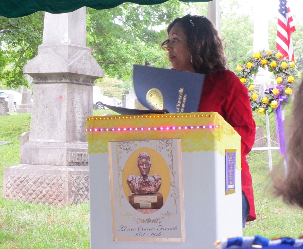 Unveiling a Suffragette — Lizzie Crozier French Historical Marker